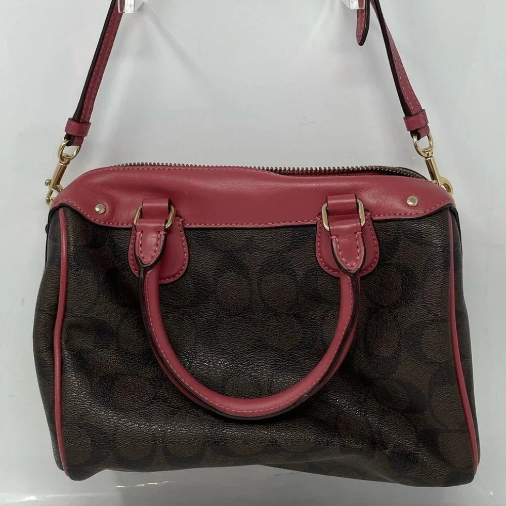 Coach Rowan Satchel Bag In Signature Canvas - Picture 2 of 7